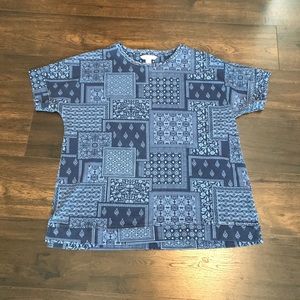 Coldwater Creek bandana shirt